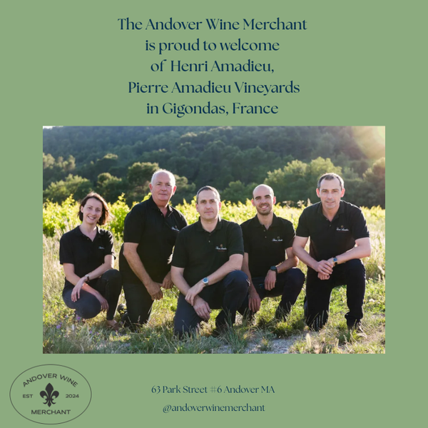 Evening with Henri Amandieu of Pierre Amandieu Vineyards in Gigondas, France