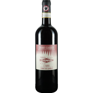750ml  bottle of Chianti Classico red wine from the brand I Fabbi di La Mole, featuring a dark glass bottle with a cream and pink label.