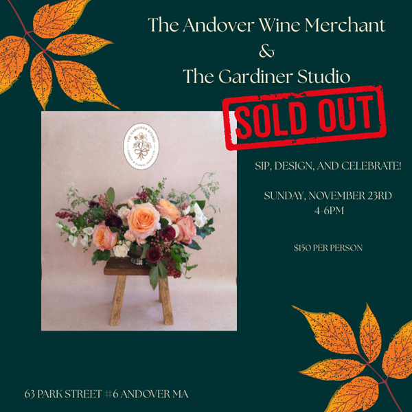 Sip, design, and celebrate!- Thanksgiving Wine Tasting & Centerpiece Evening