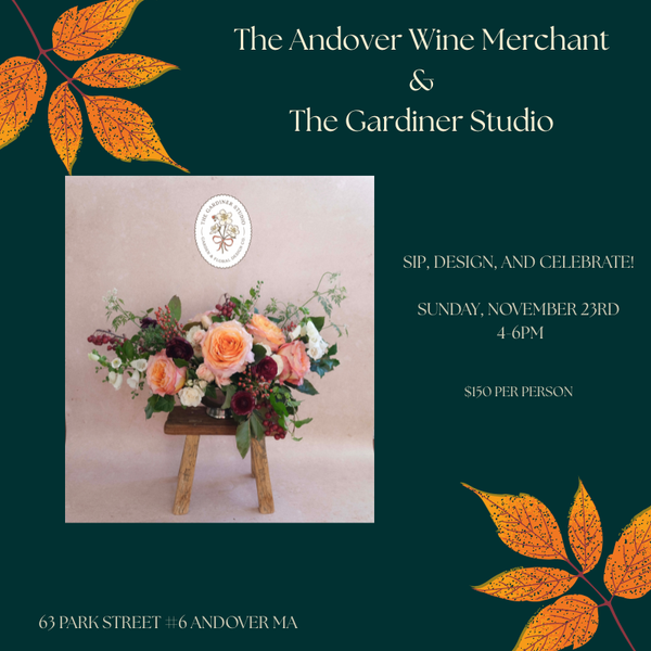 Sip, design, and celebrate!- Thanksgiving Wine Tasting & Centerpiece Evening