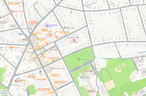Map of Andover MA showing 63 Park St for Andover Wine Merchant